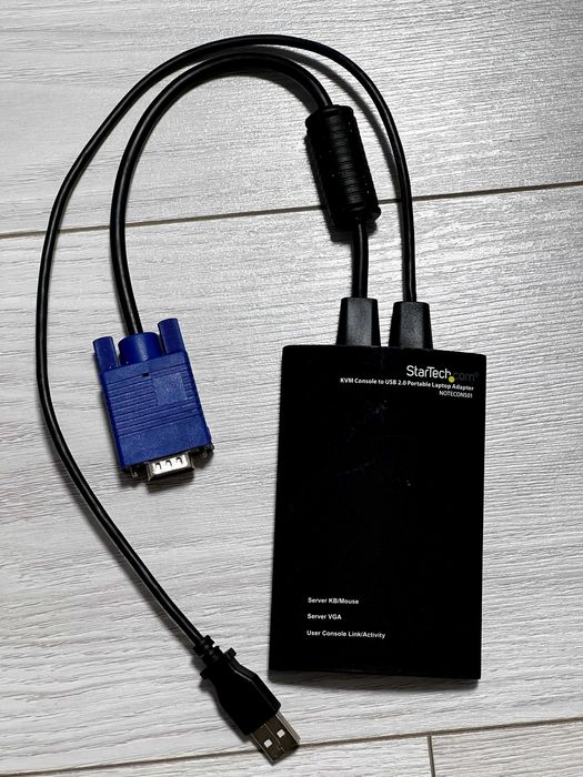KVM Console to USB 2.0 Crash Cart Adapter
