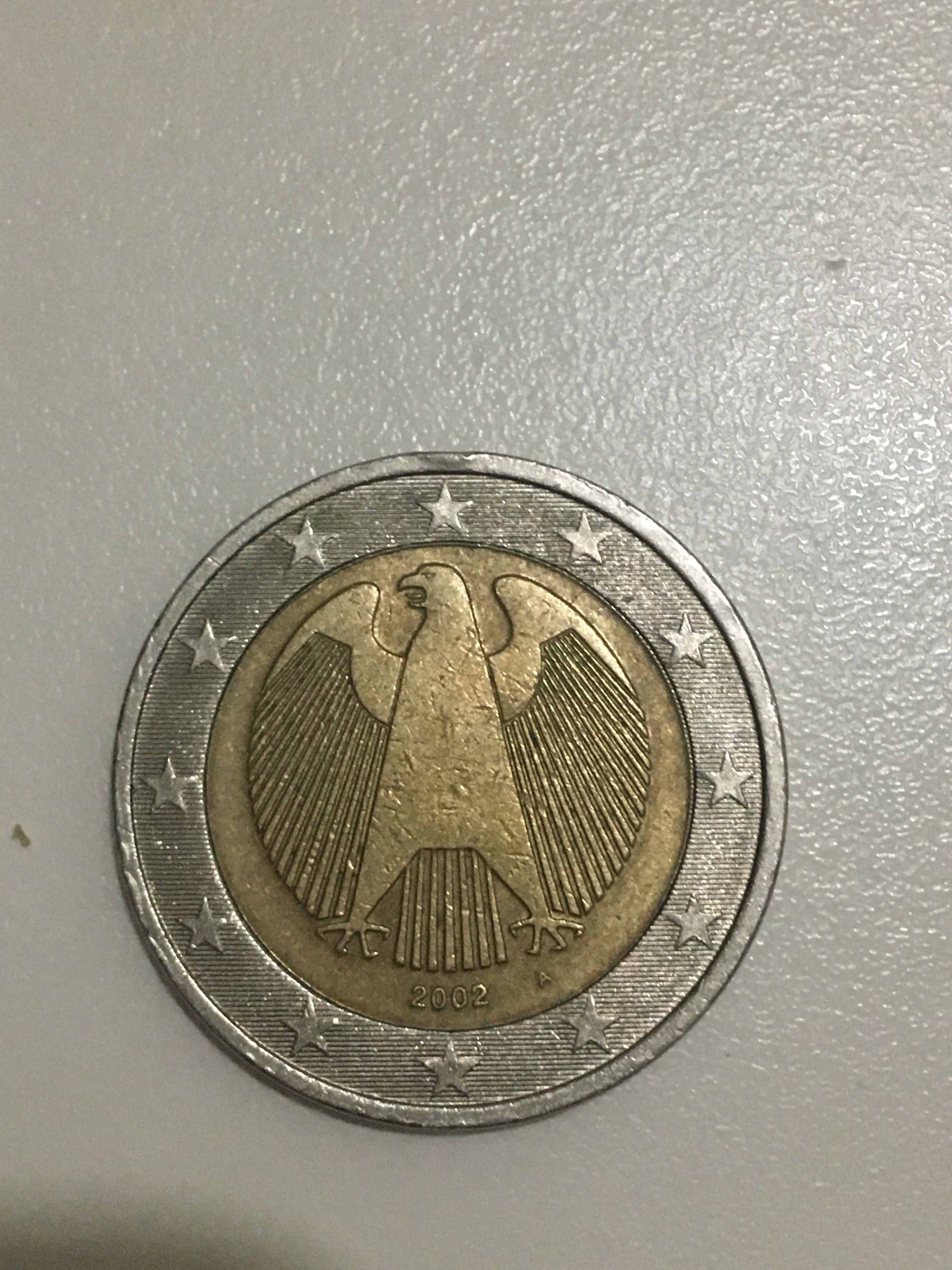 Moeda €2 euros comemorativa de 2002 Duitsland