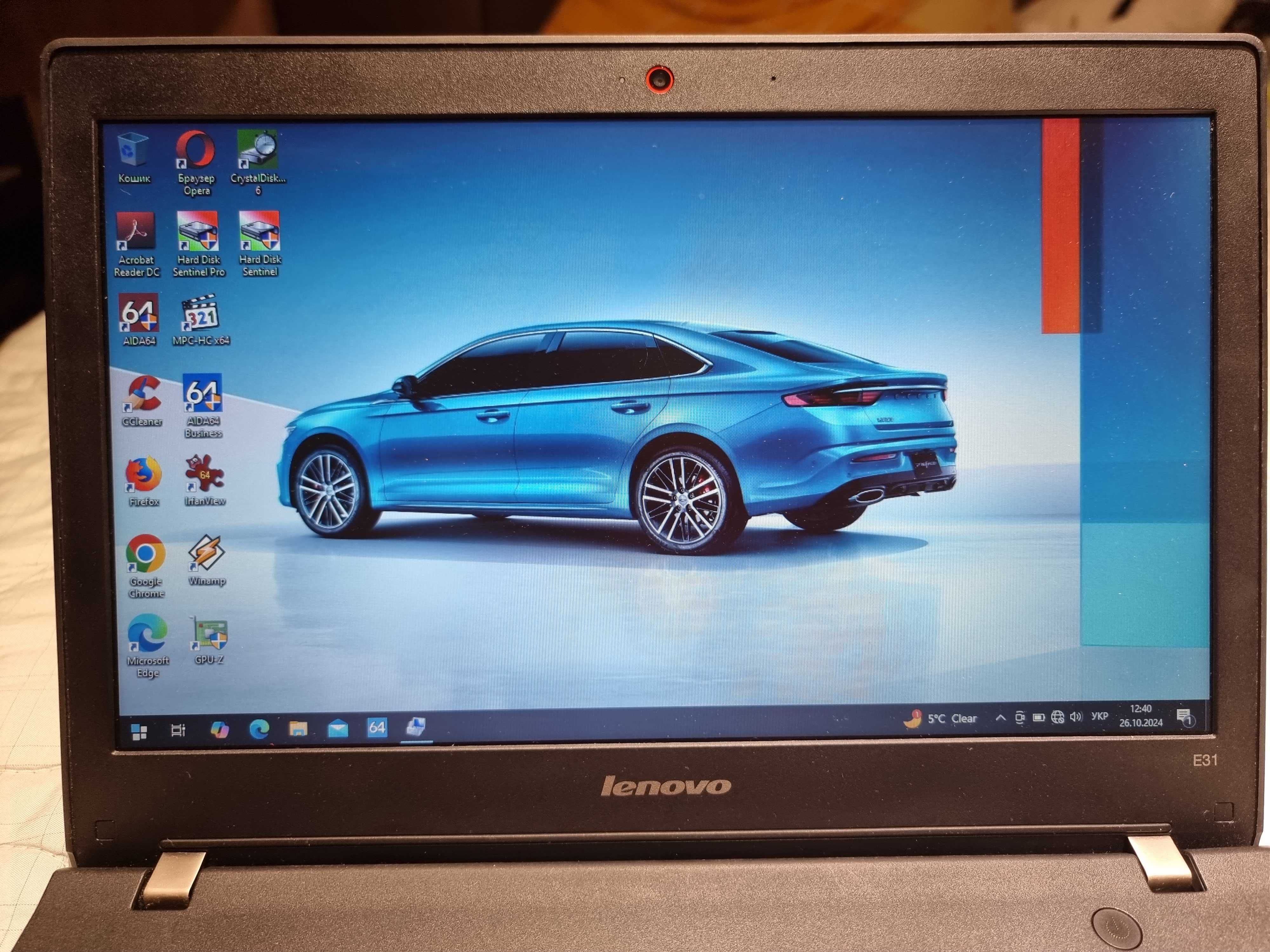 Ноутбук Lenovo E31 14''/core i3-6006U/8Gb RAM/128gb SSD/АКБ 5-6 годин