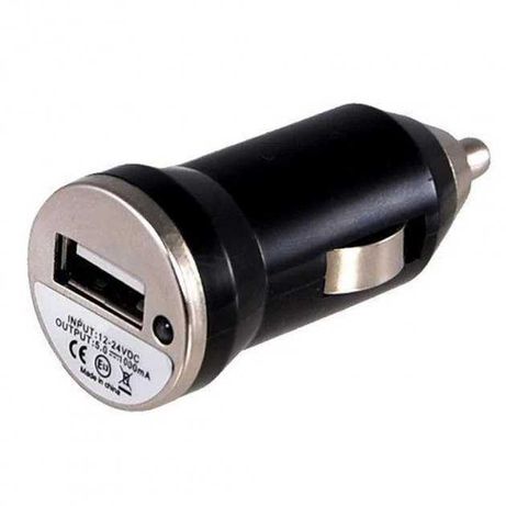 USB, 5V, 1A Авто зарядка адаптер черный