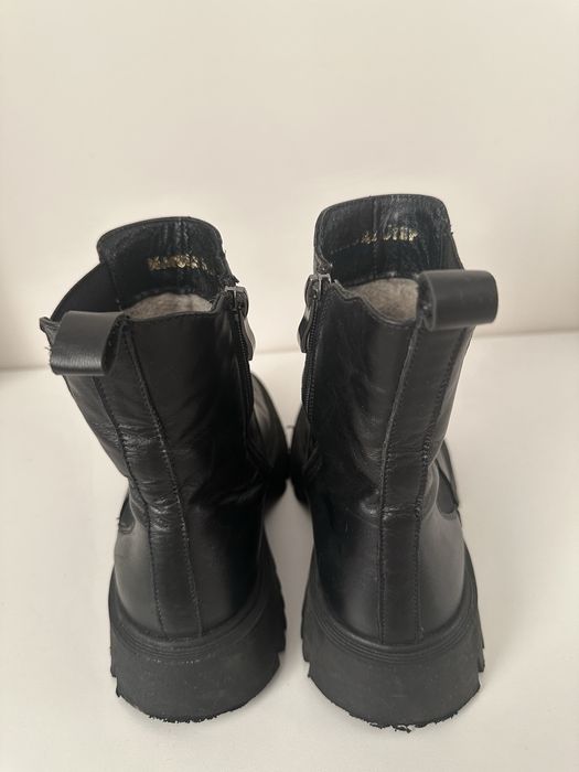 Жіночі черевики ботинки зимові на овчині хутрі