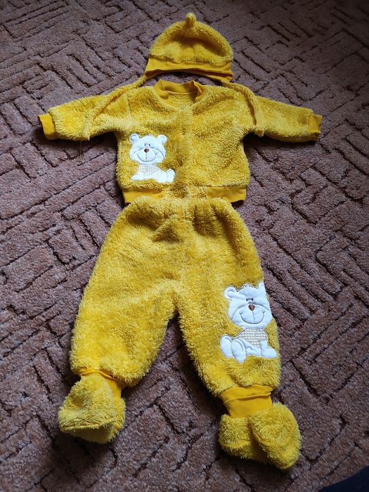 Теплый махровый костюм,флисовый ,махровый бодик.