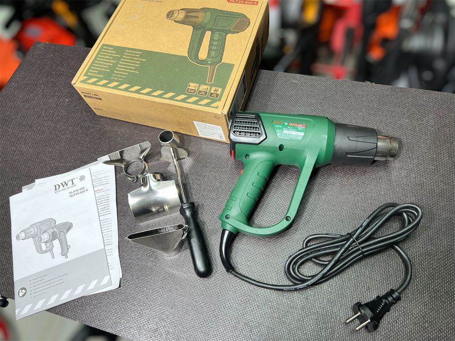 Строительный фен DWT HLP20-600 K - 2000 Вт Регулировка температуры