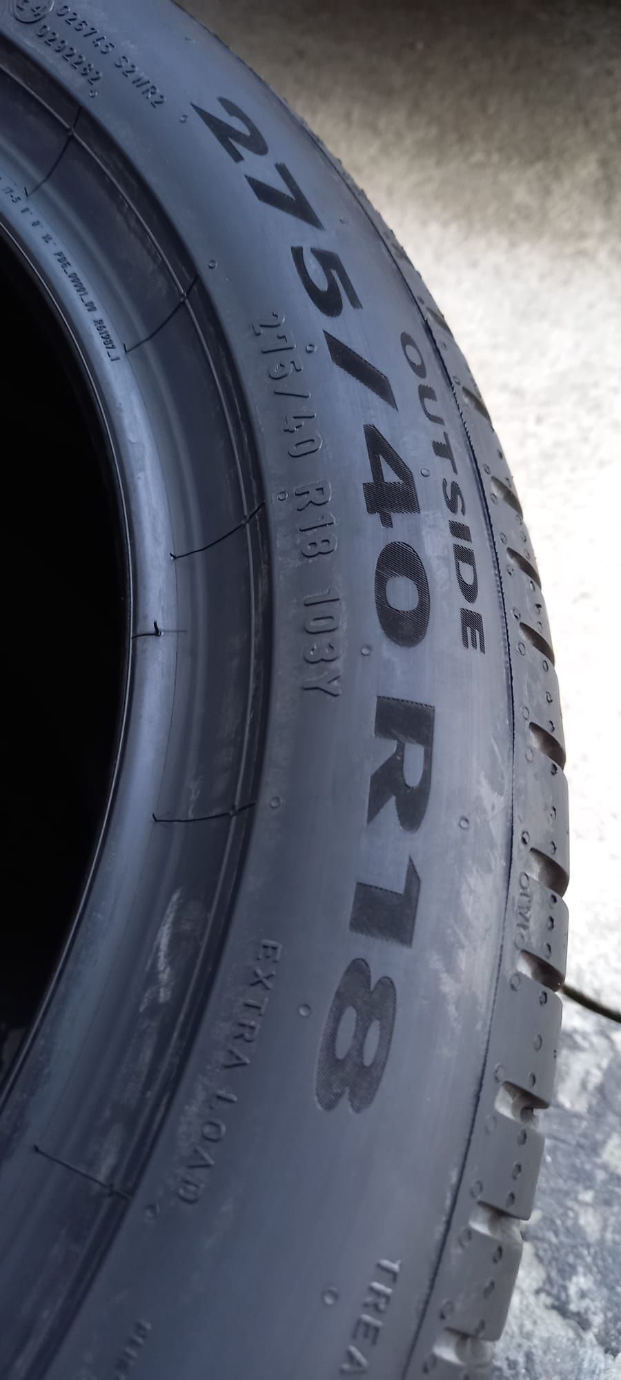 2x 275/40/18 Pirelli Cinturato P7 MO Para opon letnich Demo