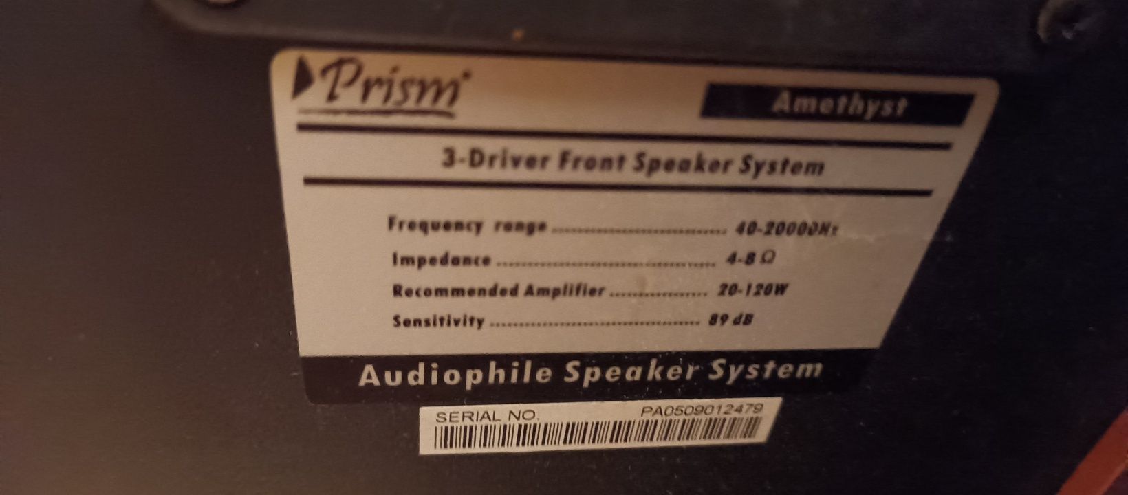 Zestaw 5 głośników firmy Prism i YAMAHA (wzmacniacz +DVD)