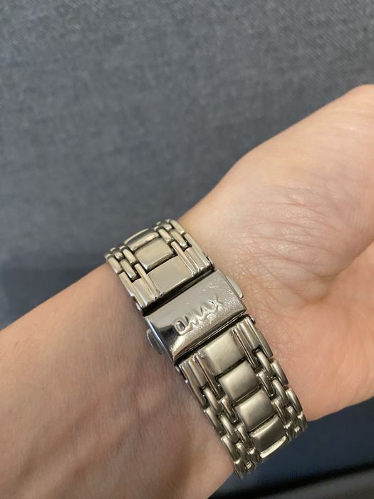 Zegarek damski Qmax kwarc crystal stal nierdzewna bransoleta srebrny