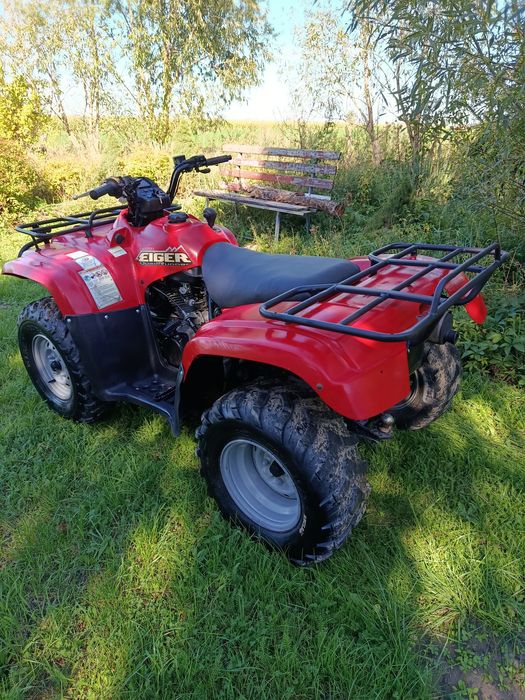Suzuki Eiger 400 4x4 Pług Do śniegu Quad Hak Do zadań specjalnych