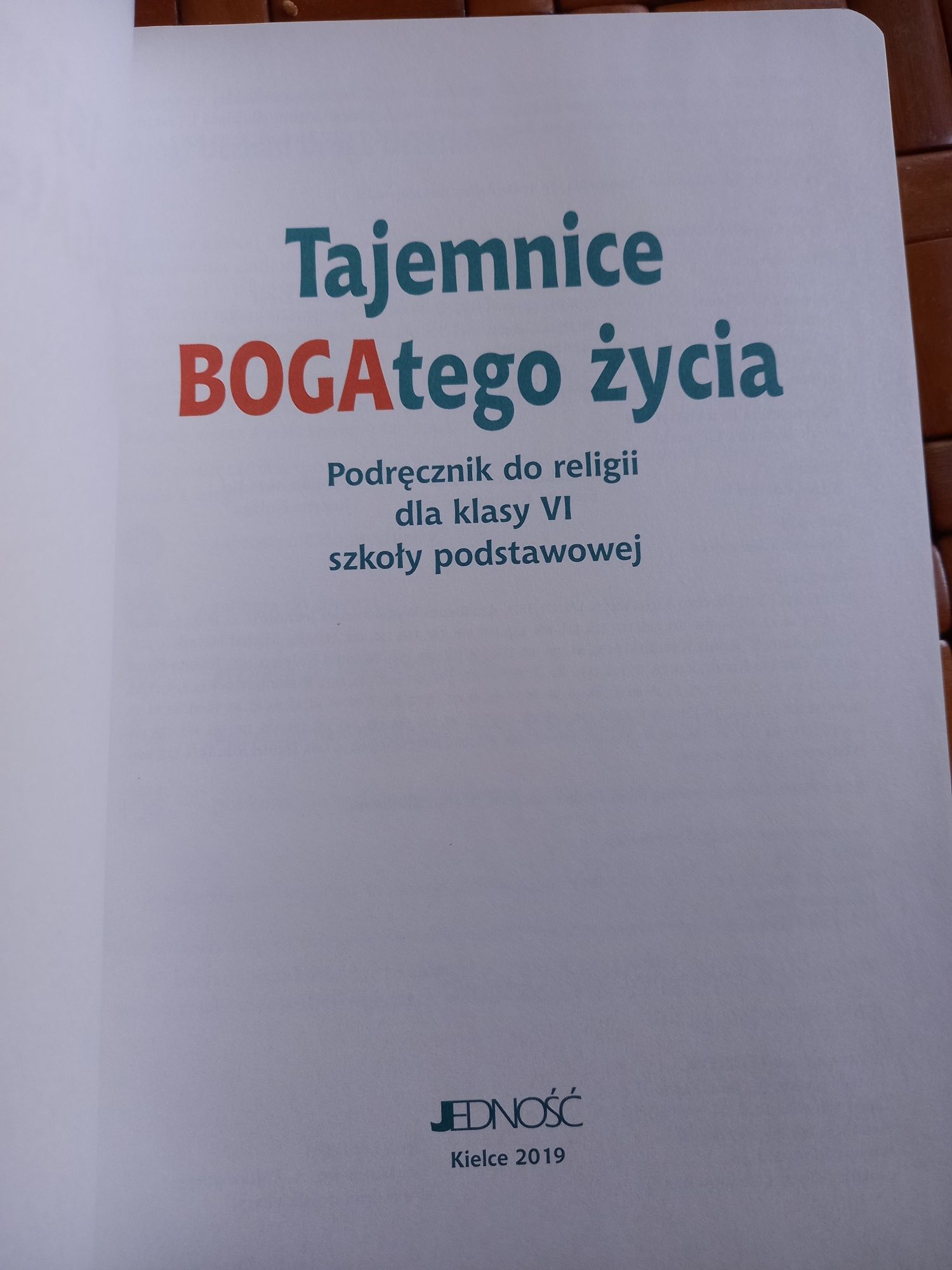 Religia kl.6 podręcznik +ćwiczenia Tajemnice Bogatego życia