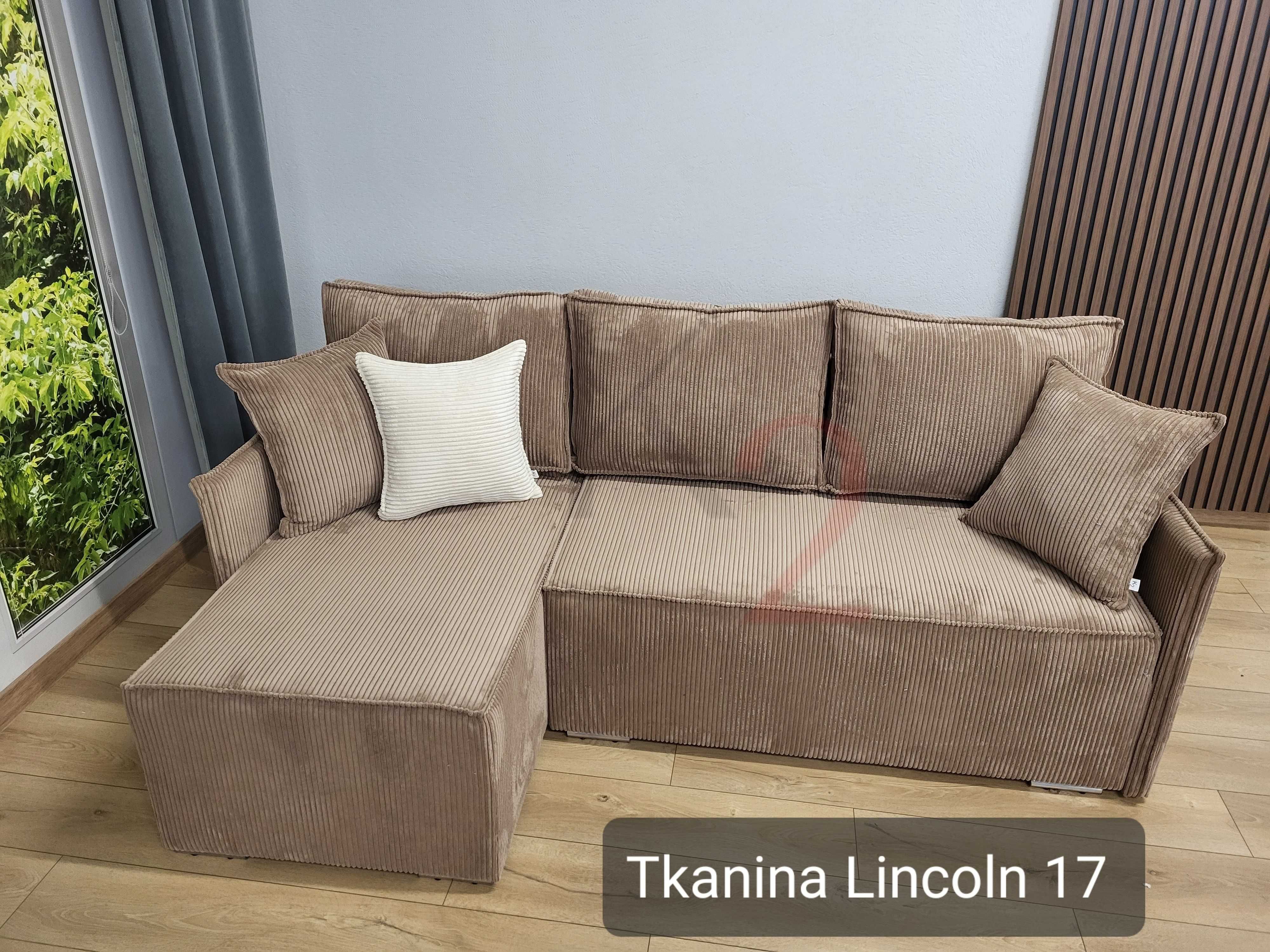 Narożnik FABIO II sprężyna BONELL DOSTAWA rogówka łóżko sofa 7 dni