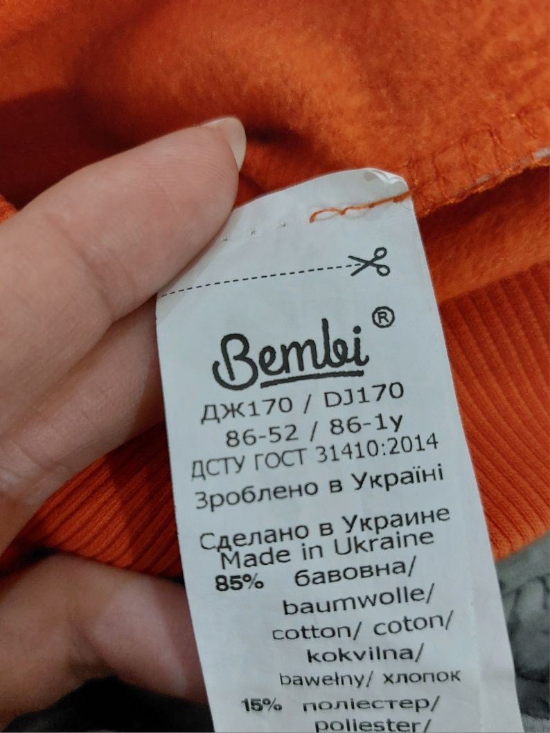 Світшот, светр на хлопчика Bembi