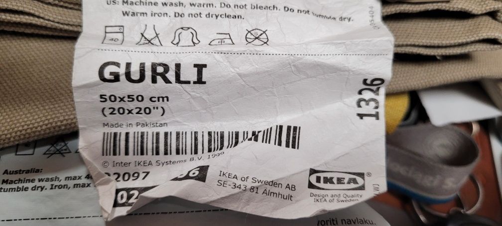 Poszewki na poduszki Gurli-Ikea