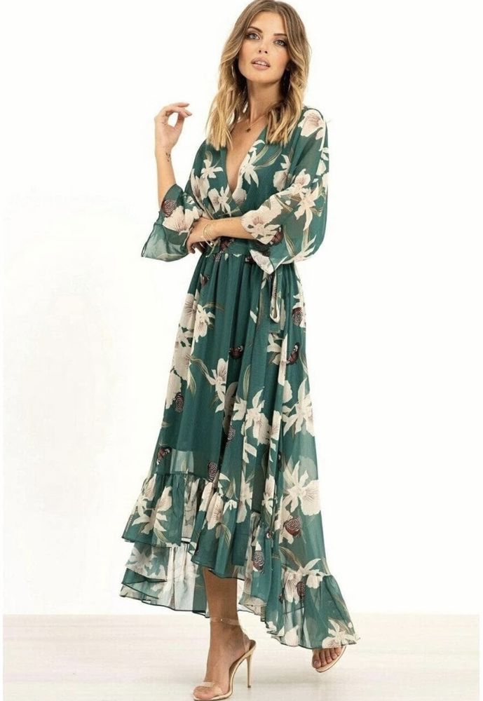 Vestido fresco estilo kimono (M/L)