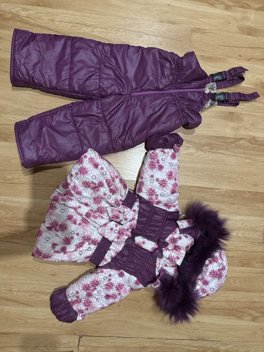 Зимовий комбінезон та куртка на дівчинку