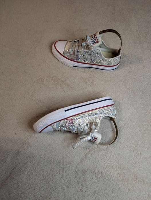 Кеди кросівки стрази Converse 30-29 р. 19-19.5см
