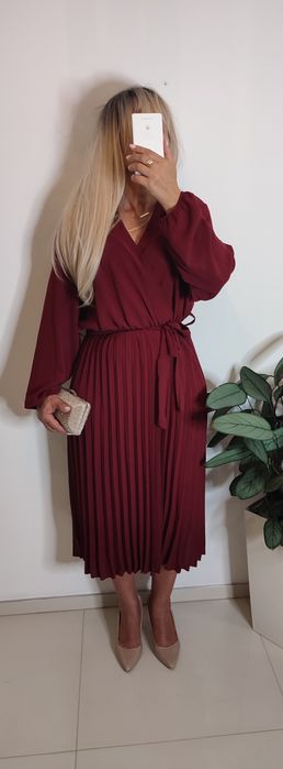 Sukienka plus size 4xl 5xl wyszczuplająca wiskoza