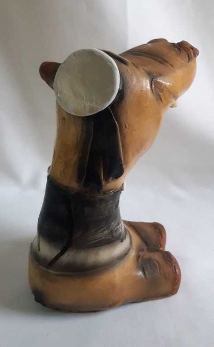 Винтажная статуэтка керамика Веселый Бегемот морячок 50-е годы