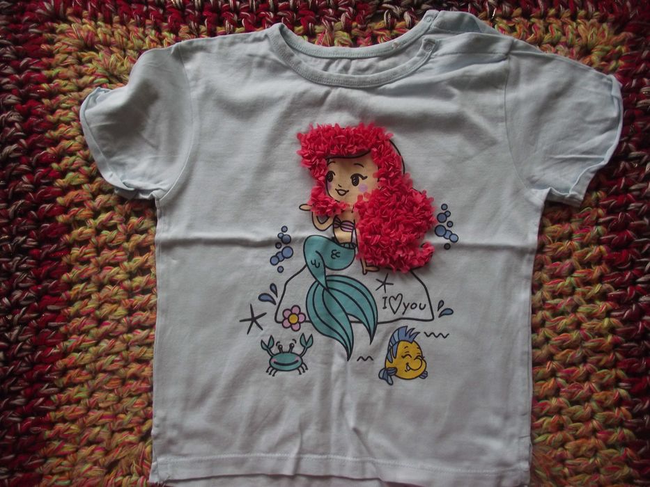 6 bluzek z krótkim rękawem dla dziewczynki