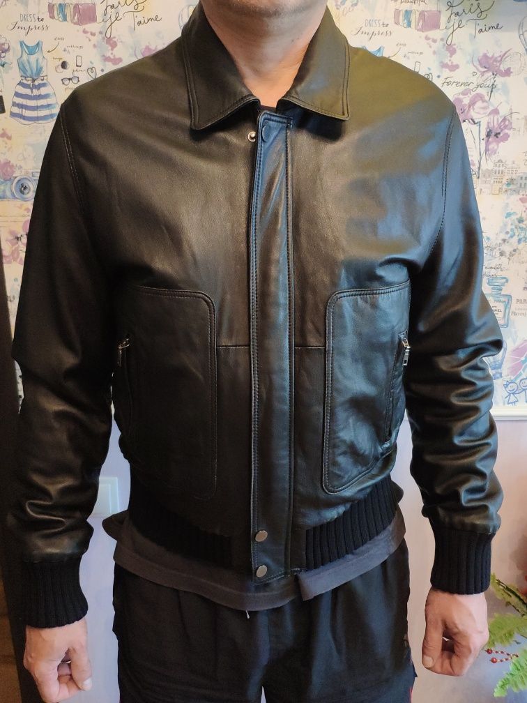 Куртка кожаная Pierre Cardin