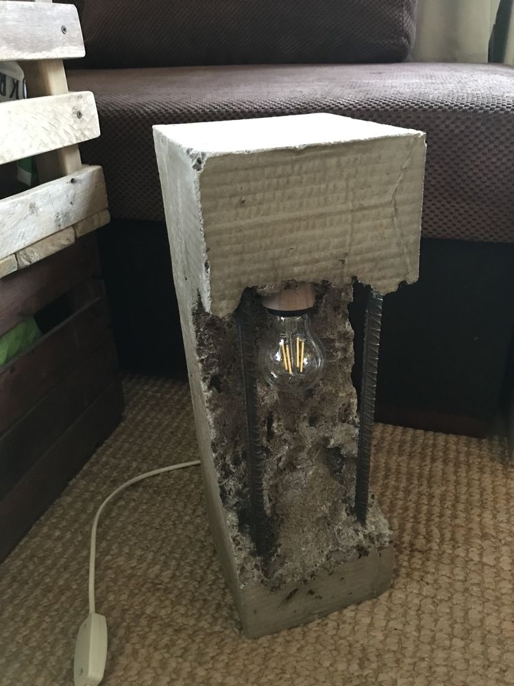 Lampa betonowa loft