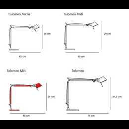 Candeeiro de secretaria Artemide, Tolomeo mini