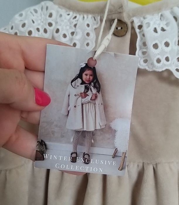 Mini Me Handmade sukienka 92/98 spinka GRATIS