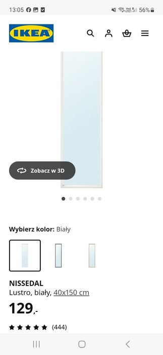 Lustro Ikea Nissedal