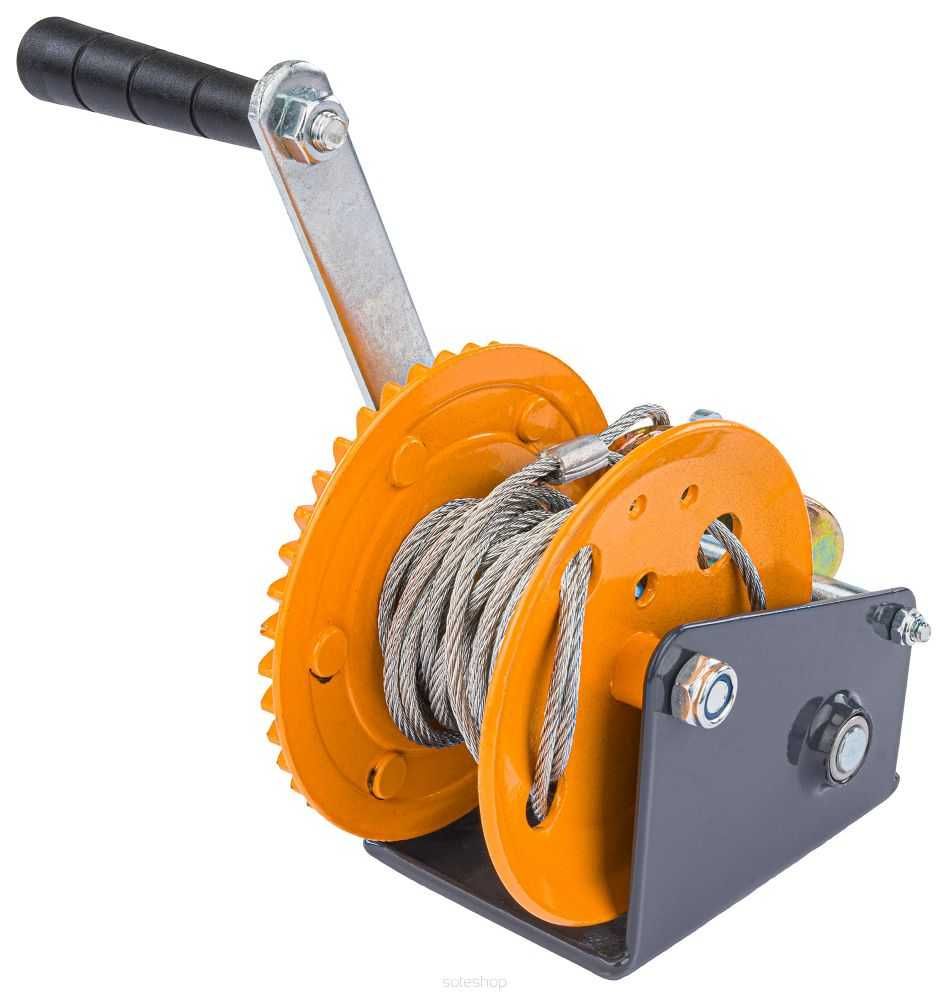 POWERMAT Linowa Wciągarka Wyciągarka Korbowa Ręczna 454kg 5m PM1266