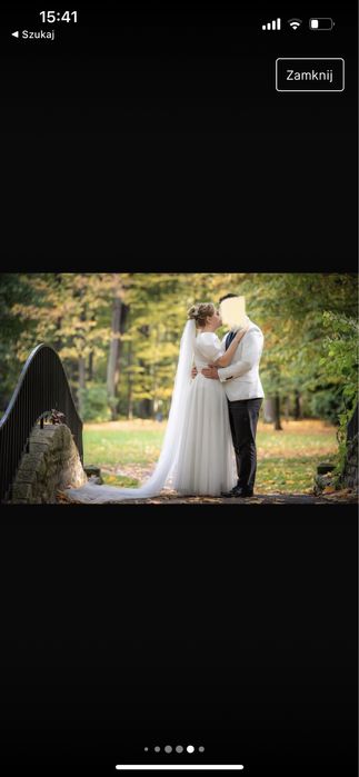 Sukienka ślubna 3w1 (body i dwie spódnice)