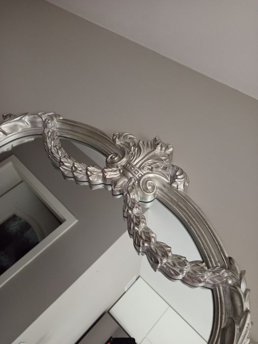 Lustro, srebrna oprawa, wysokość 115, szerokość 78