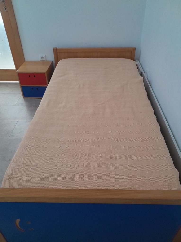 Cama madeira maciça solteiro