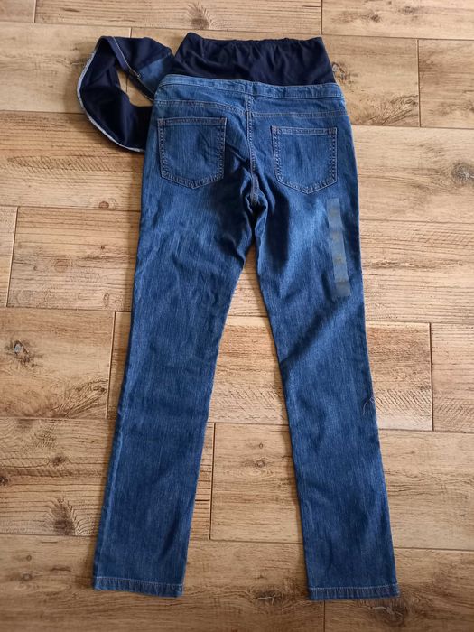 Nowe spodnie jeansowe rurki ciążowe 34 XS