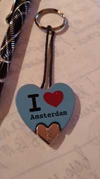 подарок брелок я люблю АМСТЕРДАМ i love amsterdam СУВЕНИР НИДЕРЛАНДЫ