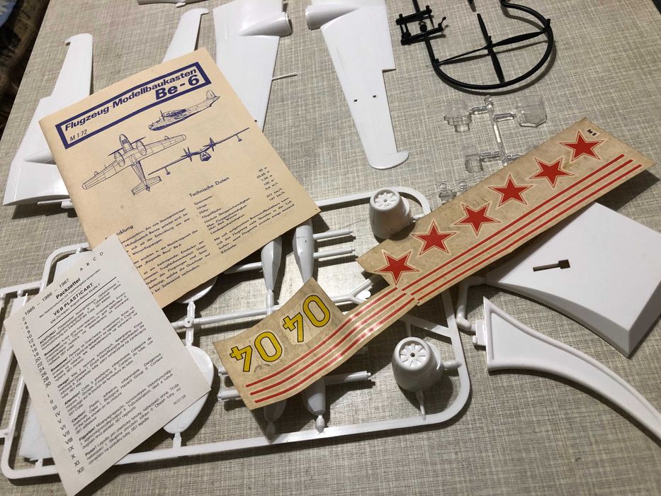Cборная модель самолета BE-6 масштаб 1:72