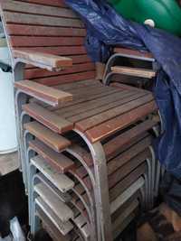 Krzesla ogrodowe piwne solidne
