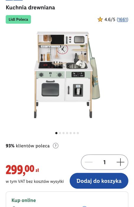 Kuchnia drewniana dziecieca