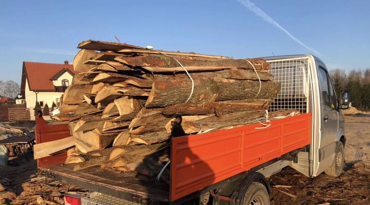 obladry sosnowe Opał różne gatunki Transport Drewno Kominkowe