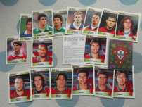 Cromos da Panini do Euro 96  de 2004 de 2008 de 2012 de 2016