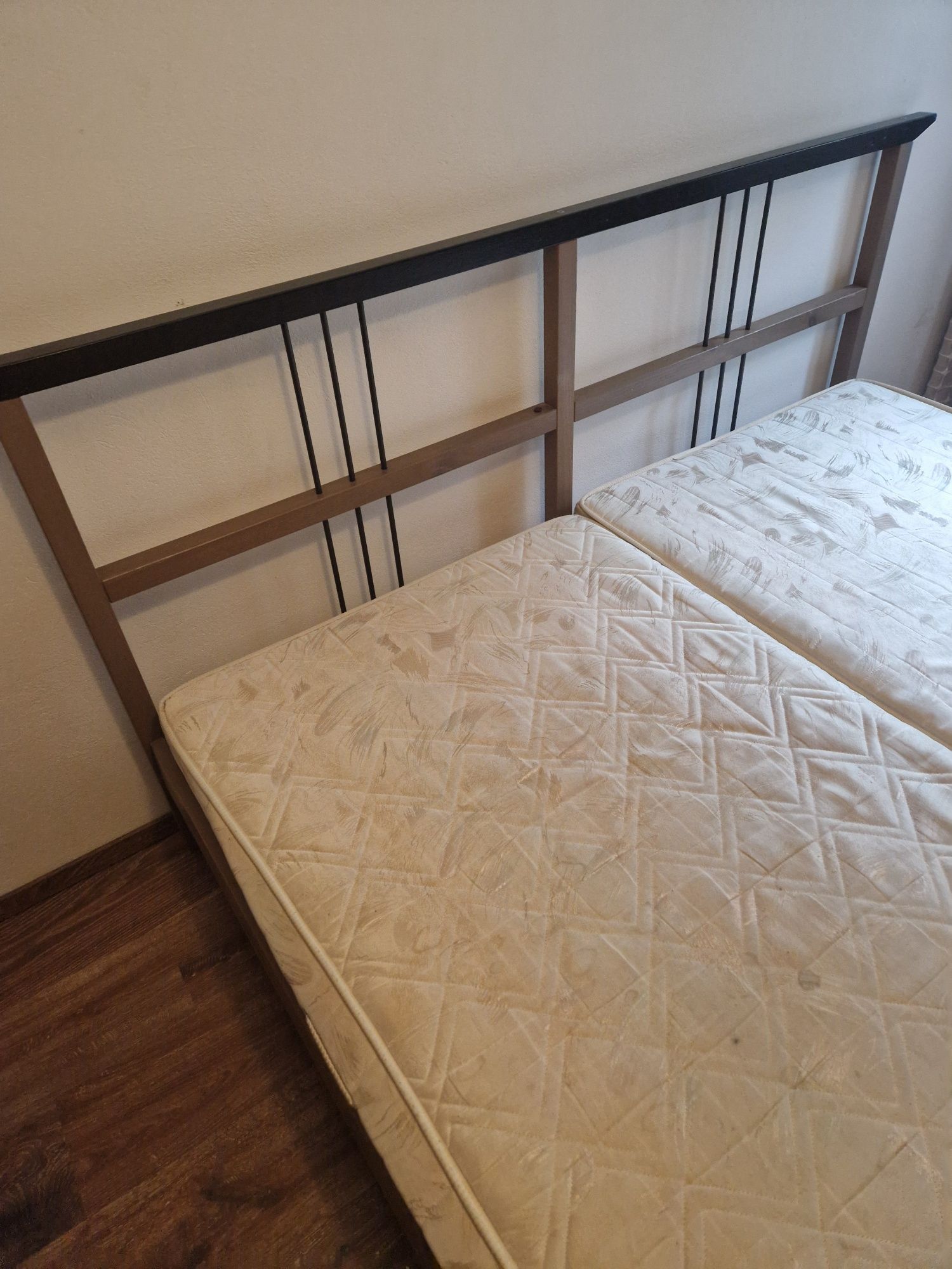 Łóżko sypialniane Ikea + materace 180x 200