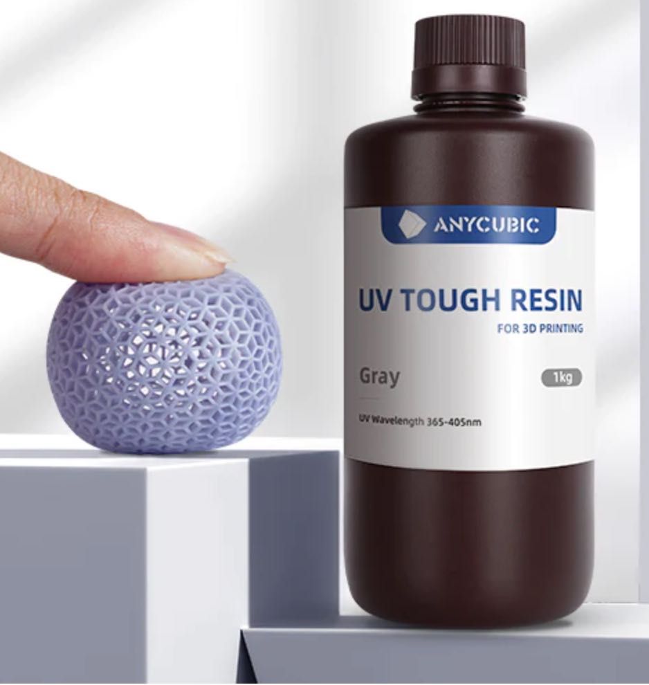 Гнучка  смола Anycubic Flexible Tough Resin 2.0 BLACK  Гибкая чорна