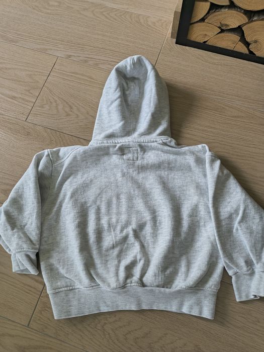 Szara bluza z kapturem z napisem Zara rozmiar 120 dla chłopca