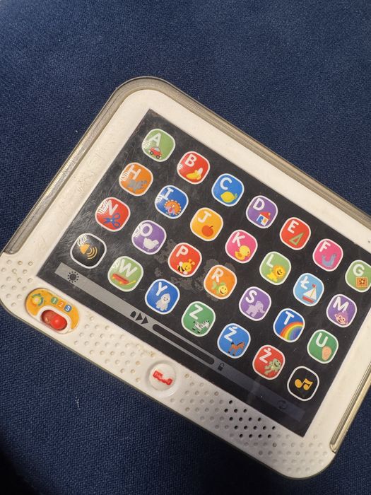 Tablet fisher price zabawka dla dzieci alfabet literki piosenki
