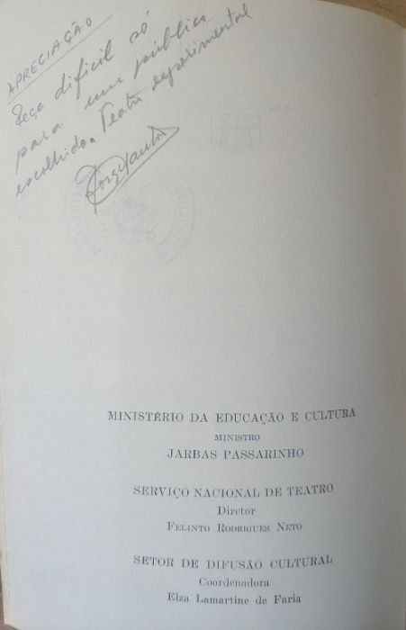 TEATRO - Coleção Dramaturgia Brasileira