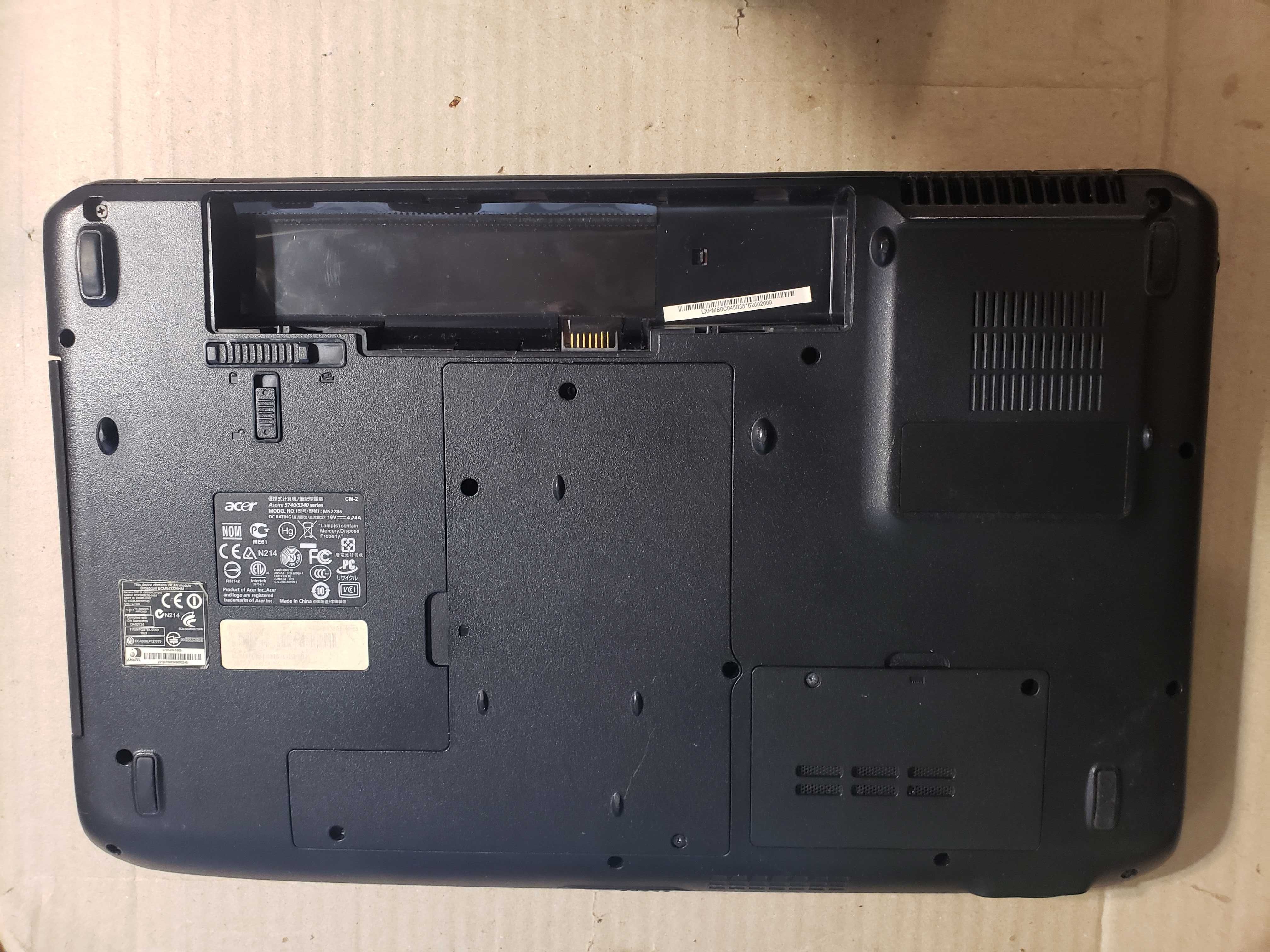 ноутбук 15.6" Acer Aspire 5740 MS2286   (intel Core i3 M330/3Gb/120Gb)