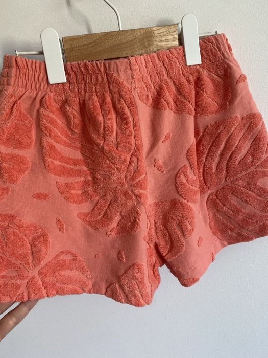 Spodenki szorty Marks & Spencer 122 tłoczone frotte liście jak newbie