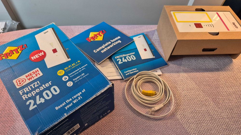 Fritz repeater WIFI MESH - biały wzmacniacz WIFI