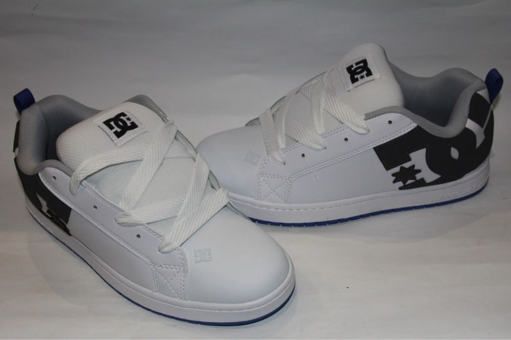 Кросівки DC shoes 43, 44 Court Graffik кроссовки білі blue