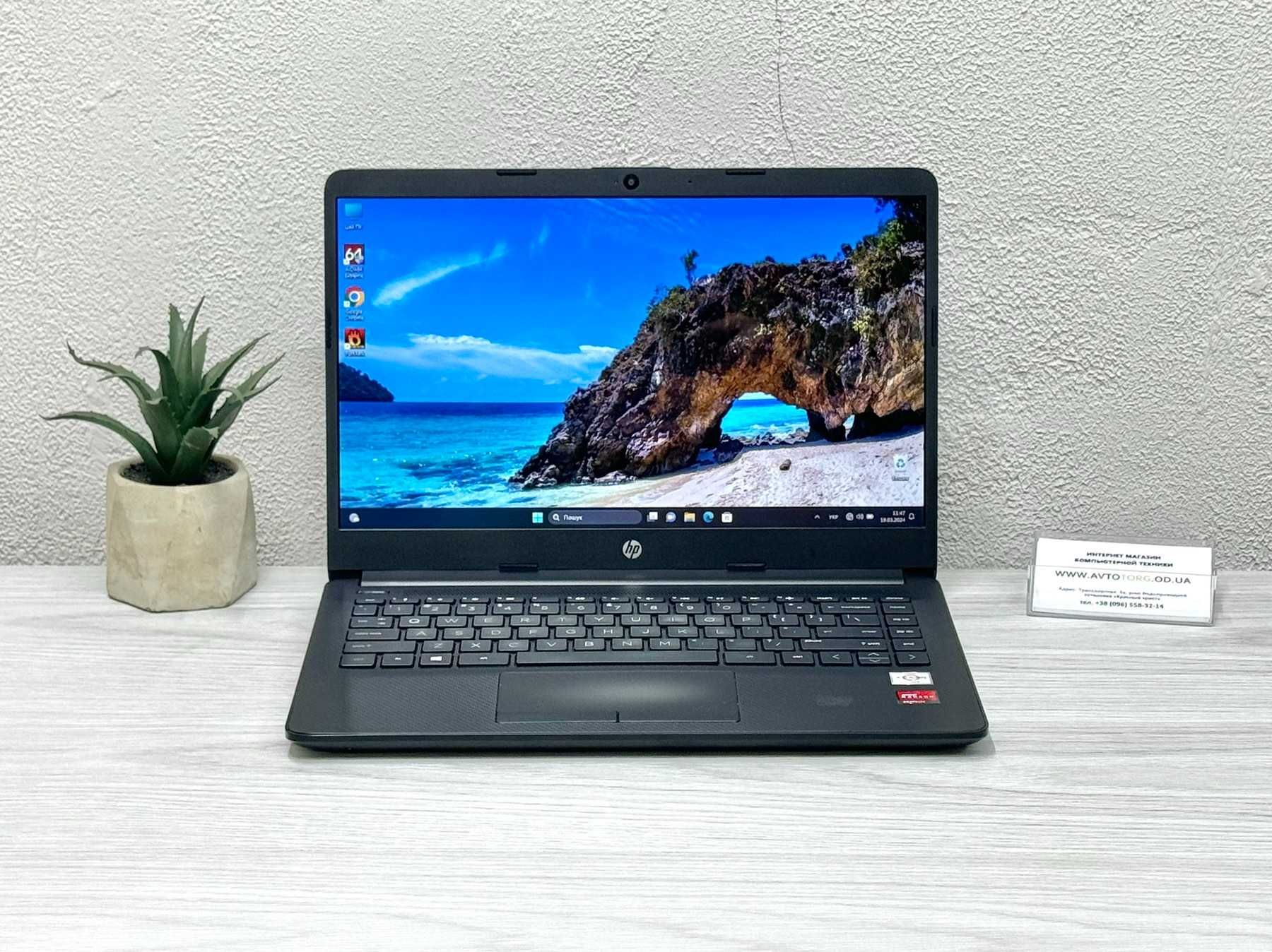 • Недорогий Ноутбук Hp Laptop 14 (Athlon Silver, 16Gb Ram) ГАРАНТІЯ •
