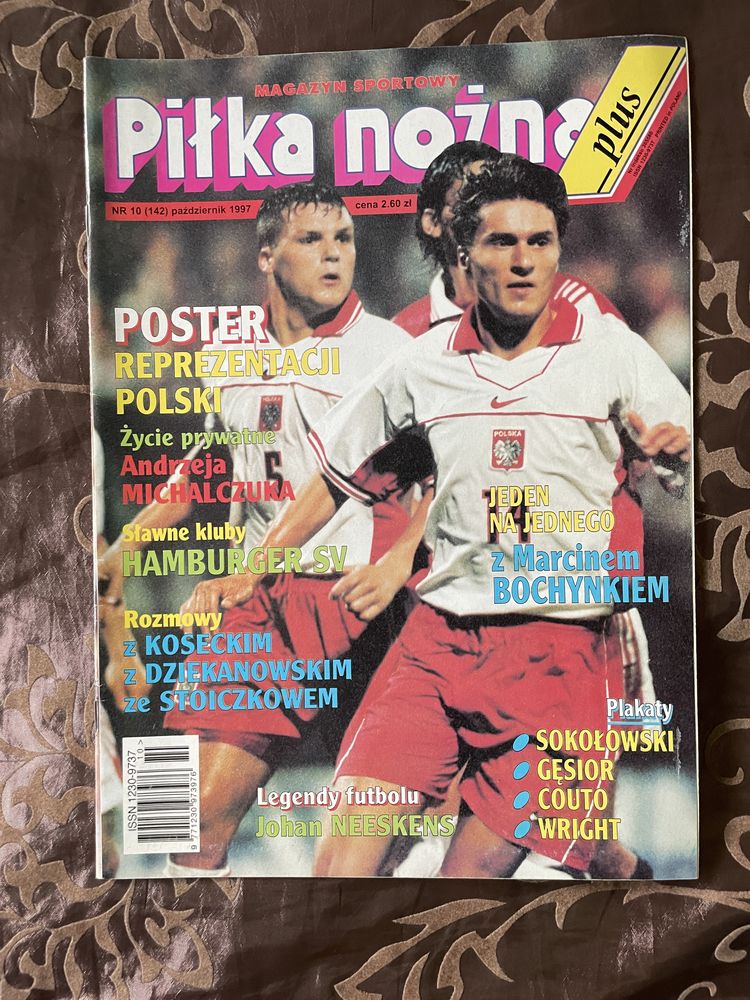 Piłka Nożna Plus - październik 1997, duży plakat POLSKA