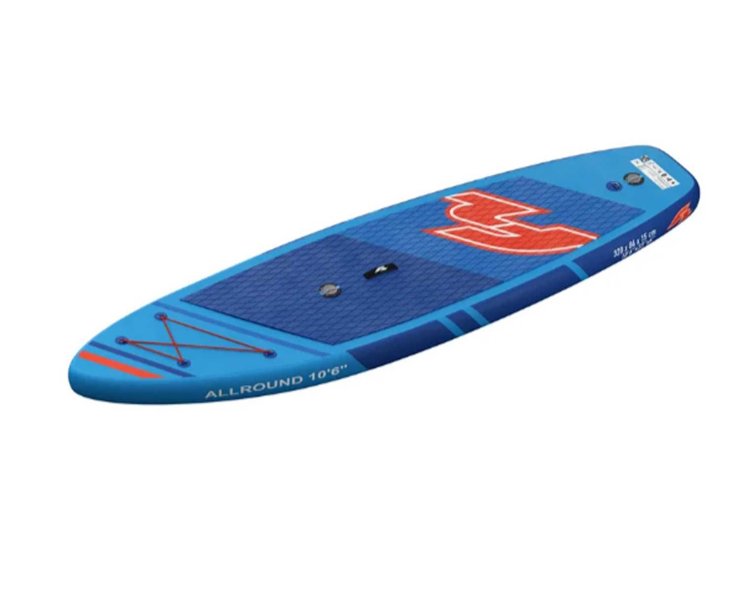 F2 deska pływania SUP dwukomorowa Allround 3xfin kpl. 320cm 150kg NOWA