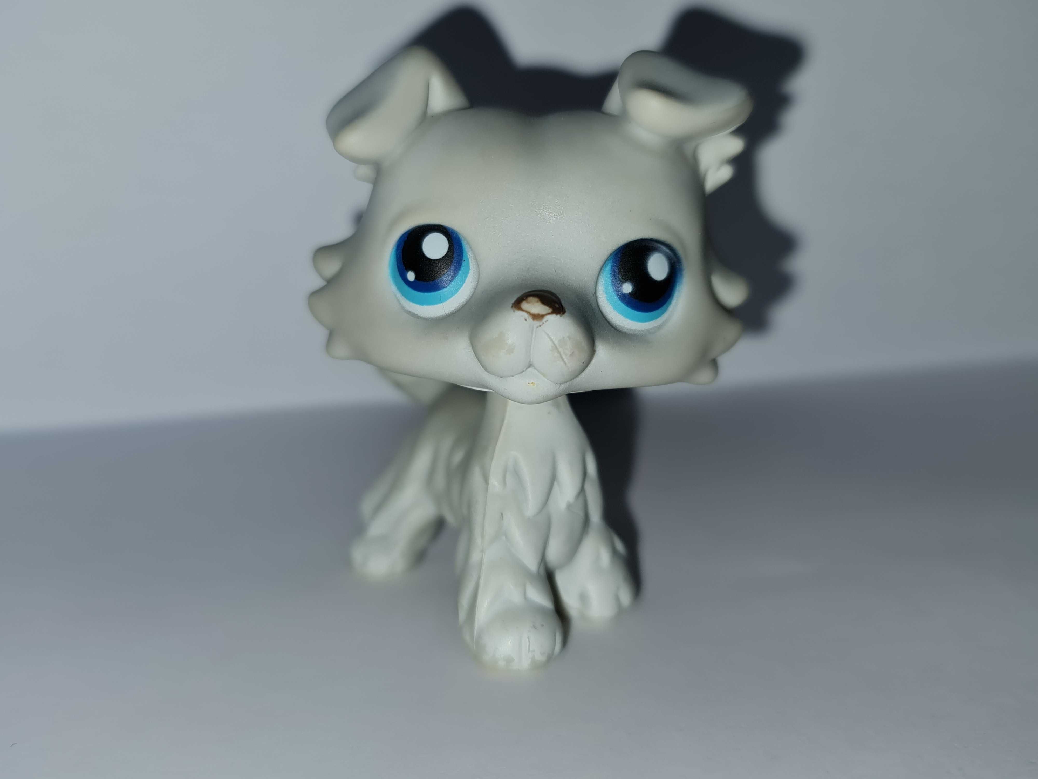 Oryginalny pies piesek Littlest Pet Shop #363 szary collie oryginalny
